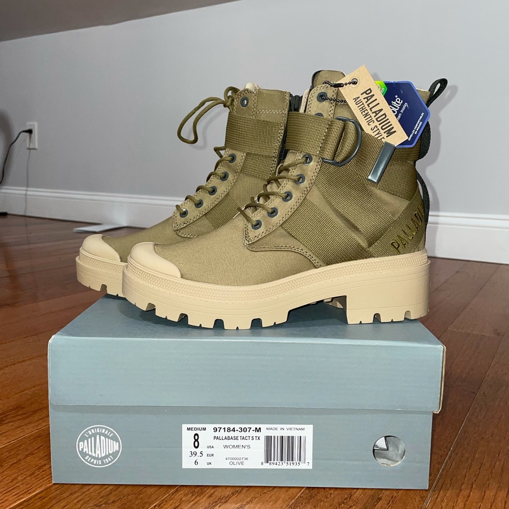 Palladium Pallabase Tact S TX Olive NWT